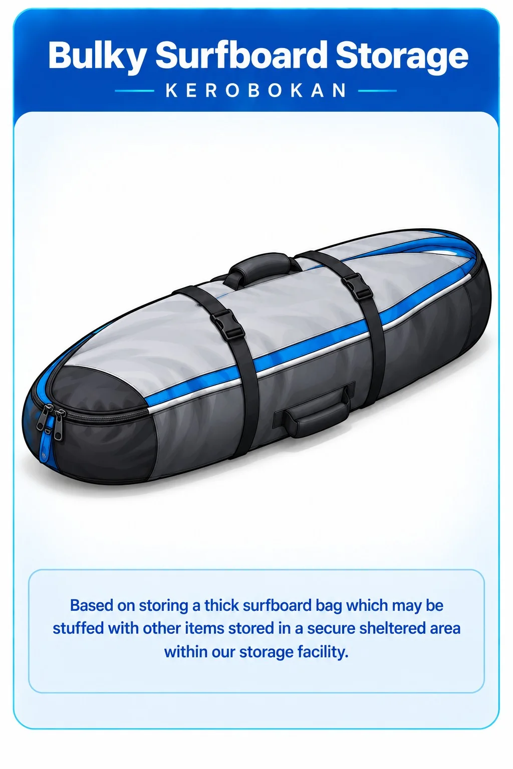 Bulky Surfboard - Storage Slot — 3D storage unit layout