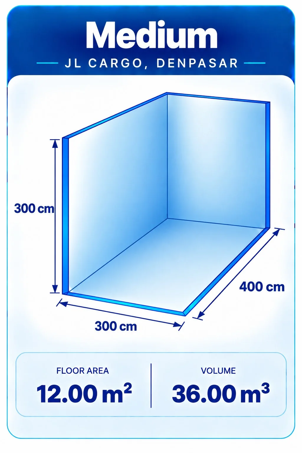 Medium — 3D storage unit layout
