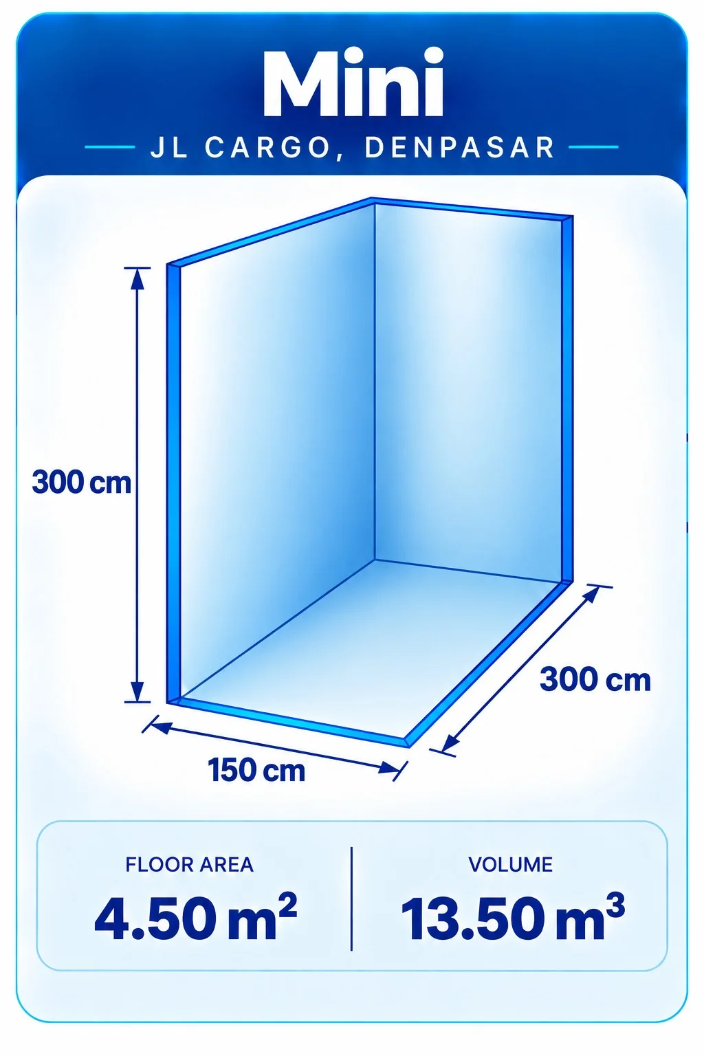 Mini — 3D storage unit layout