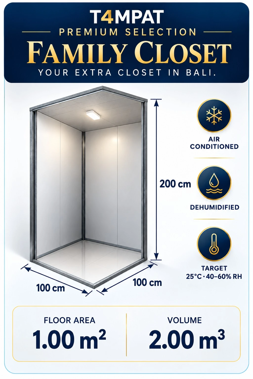 Family Closet product diagram from the T4mpat Premium Selection catalog